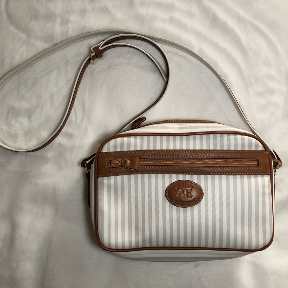 Allen Edwards Striped Crossbody Bag